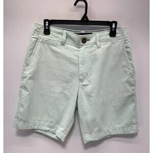 American Eagle Prep Mens Shorts Size 30 Green White Shorts